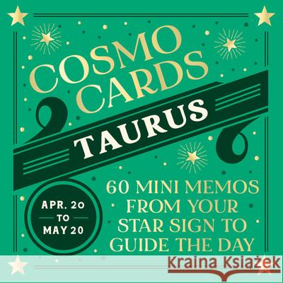 Cosmo Cards: Taurus Randi Ocena 9781797234540 Chronicle Books