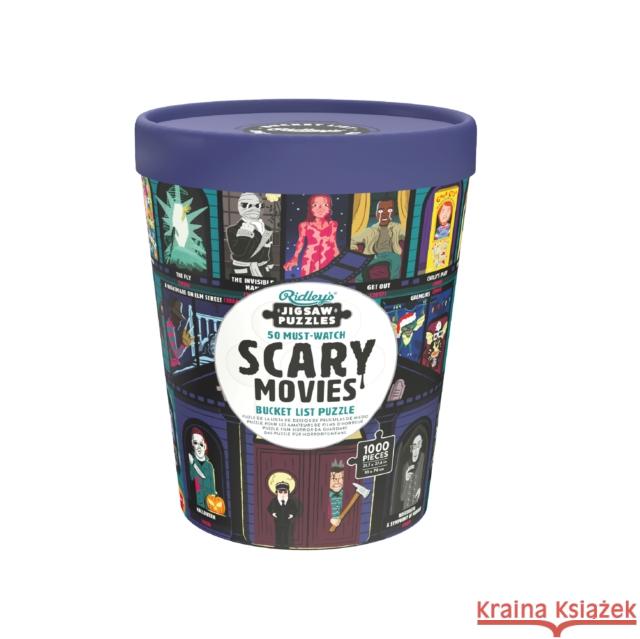50 Must-Watch Scary Movies Bucket List 1000-Piece Puzzle Ridley's Games 9781797237466 Ridley's Games