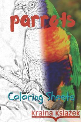 Parrot Coloring Sheets: 30 Parrot Drawings, Coloring Sheets Adults Relaxation, Coloring Book for Kids, for Girls, Volume 14 Julian Smith 9781797819341 Independently Published