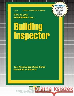 Building Inspector Passbooks 9781799301042 National Learning Corp