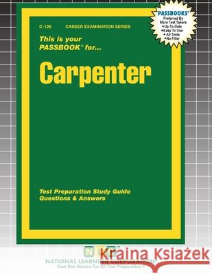 Carpenter Passbooks 9781799301264 National Learning Corp