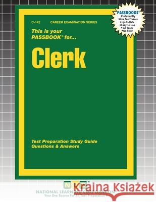 Clerk Passbooks 9781799301424 National Learning Corp