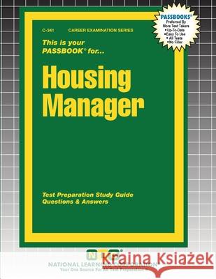 Housing Manager Passbooks 9781799303411 National Learning Corp