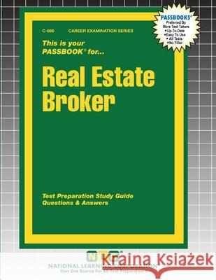 Real Estate Broker Passbooks 9781799306665 National Learning Corp