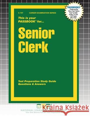 Senior Clerk Passbooks 9781799307075 National Learning Corp