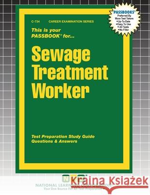 Sewage Treatment Worker Passbooks 9781799307341 National Learning Corp
