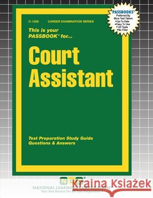 Court Assistant Passbooks 9781799312260 National Learning Corp