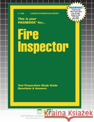 Fire Inspector Passbooks 9781799312888 National Learning Corp