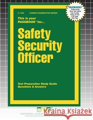 Safety Security Officer Passbooks 9781799314592 National Learning Corp