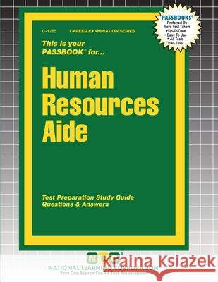 Human Resources Aide Passbooks 9781799317852 National Learning Corp
