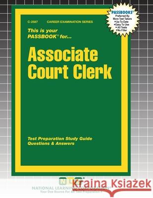 Associate Court Clerk Passbooks 9781799325871 National Learning Corp