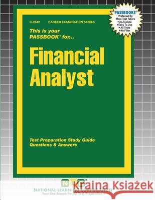 Financial Analyst Passbooks 9781799326427 National Learning Corp