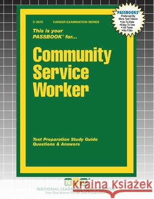Community Service Worker Passbooks 9781799326755 National Learning Corp