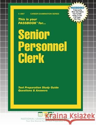 Senior Personnel Clerk Passbooks 9781799328674 National Learning Corp
