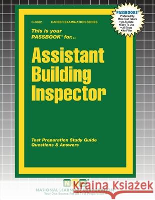 Assistant Building Inspector Passbooks 9781799333821 National Learning Corp
