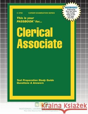 Clerical Associate Passbooks 9781799337003 National Learning Corp