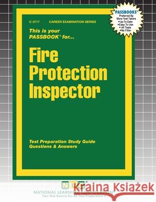 Fire Protection Inspector Passbooks 9781799337171 National Learning Corp