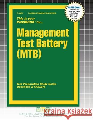 Management Test Battery (MTB) Passbooks 9781799344834 National Learning Corp