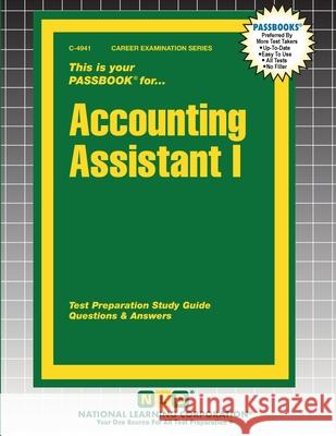 Accounting Assistant I Passbooks 9781799349419 National Learning Corp