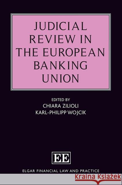 Judicial Review in the European Banking Union Zilioli, Chiara, Karl–philipp Wojcik 9781800373198 