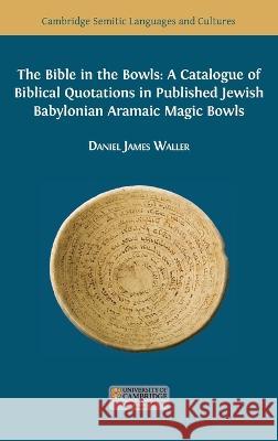 The Bible in the Bowls: A Catalogue of Biblical Quotations in Published Jewish Babylonian Aramaic Magic Bowls Daniel James Waller Dorota Molin 9781800647640 Open Book Publishers