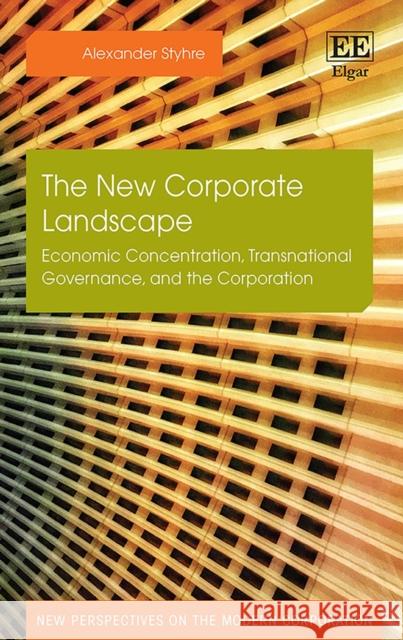 The New Corporate Landscape Alexander Styhre 9781800882539 Edward Elgar Publishing Ltd