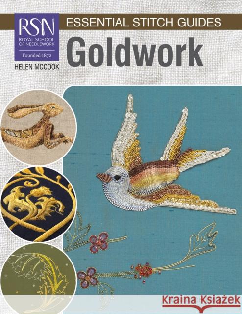 RSN Essential Stitch Guides: Goldwork: Large Format Edition Helen McCook 9781800920170 Search Press Ltd