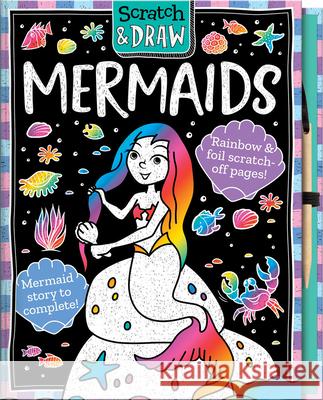 Scratch and Draw Mermaids Connie Isaacs Barry Green 9781801051279 Imagine That