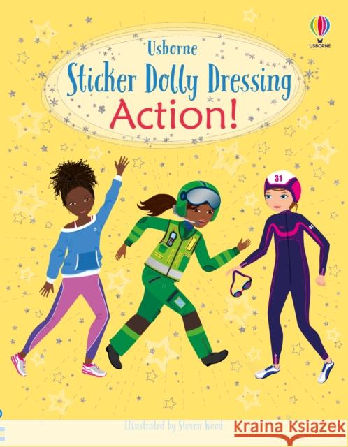 Sticker Dolly Dressing Action! Fiona Watt 9781801313193 Usborne Publishing Ltd