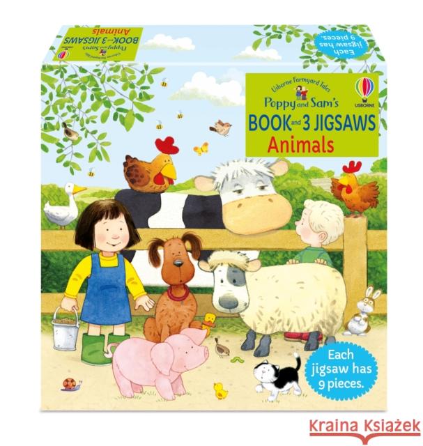 Poppy and Sam's Book and 3 Jigsaws: Animals HEATHER AMERY 9781801318471