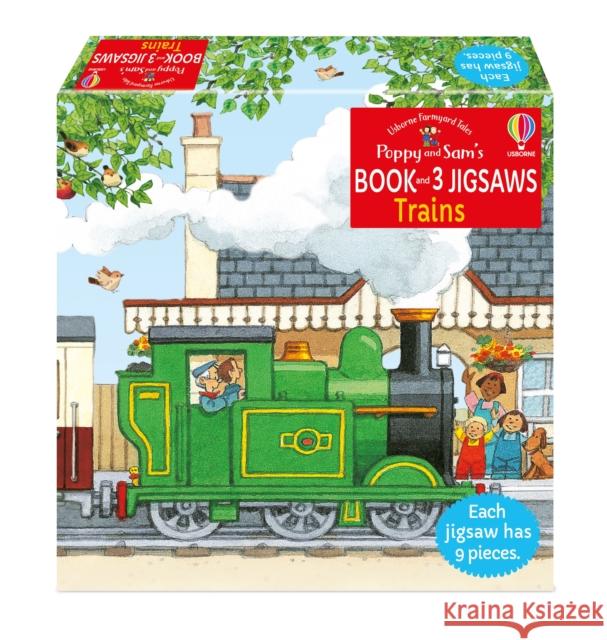 Poppy and Sam's Book and 3 Jigsaws: Trains NOT KNOWN 9781801318488 Usborne Publishing Ltd