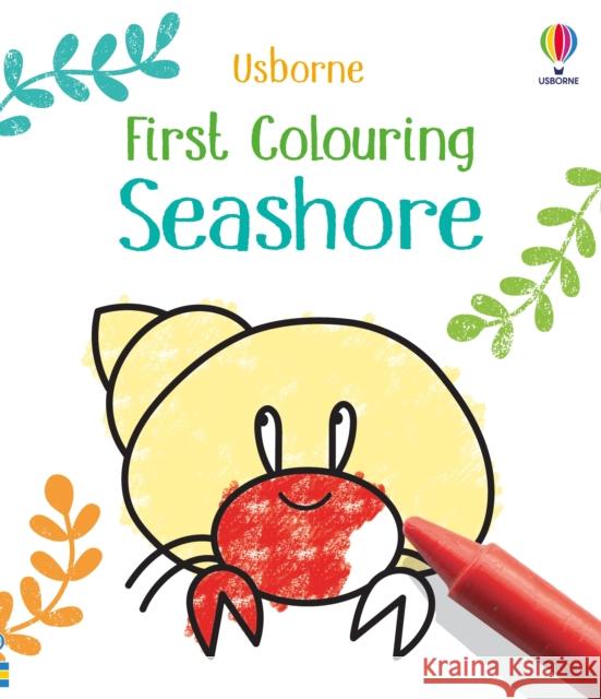 First Colouring Seashore KATE NOLAN 9781801319119 Usborne Publishing Ltd