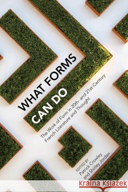 What Forms Can Do: The Work of Form in 20th- And 21st- Century French Literature and Thought Crowley, Patrick 9781802077407 Liverpool University Press