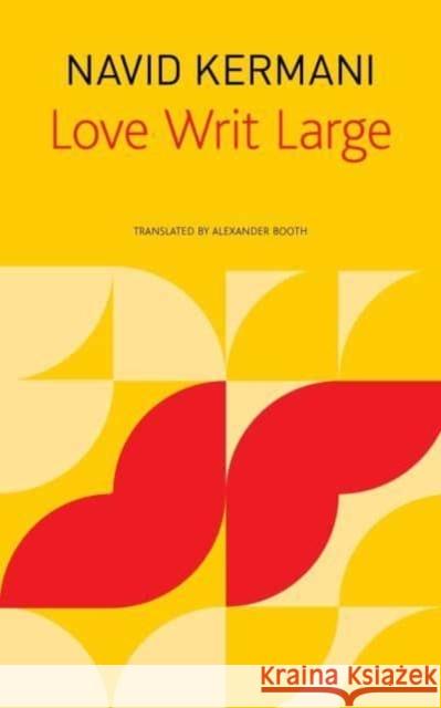 Love Writ Large Navid Kermani Alexander Booth 9781803090061 Seagull Books