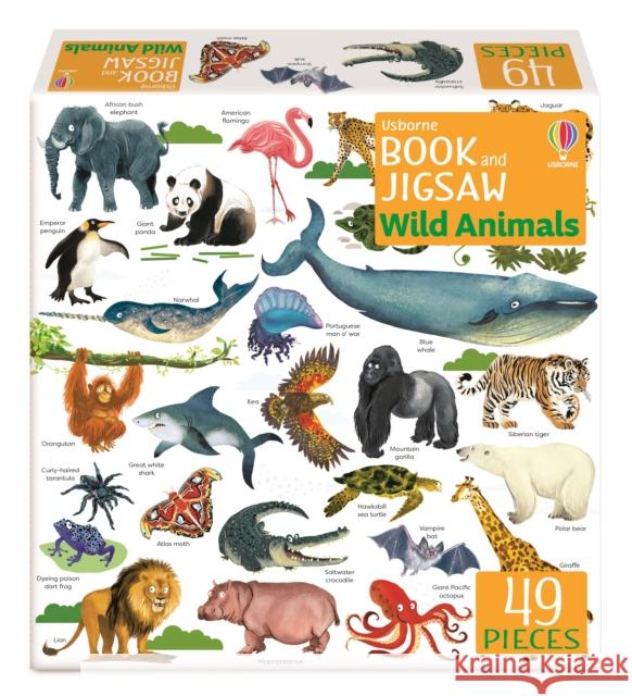 Usborne Book and Jigsaw Wild Animals Sam Smith 9781803704845 Usborne Publishing Ltd