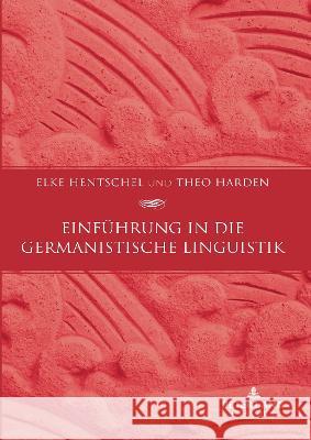 Einfuehrung in die germanistische Linguistik Elke Hentschel Theo Harden  9781803742113 Peter Lang Copyright AG - Ipsuk