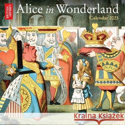British Library: Alice in Wonderland Mini Wall Calendar 2023 (Art Calendar) Flame Tree Studio 9781804171059 Flame Tree Calendars