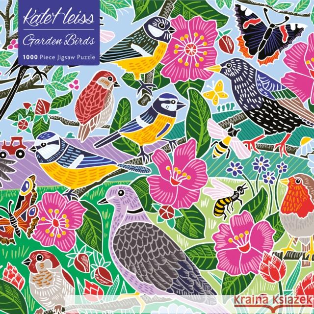 Adult Jigsaw Puzzle: Kate Heiss: Garden Birds: 1000-Piece Jigsaw Puzzles Flame Tree Studio 9781804172841 Flame Tree Publishing