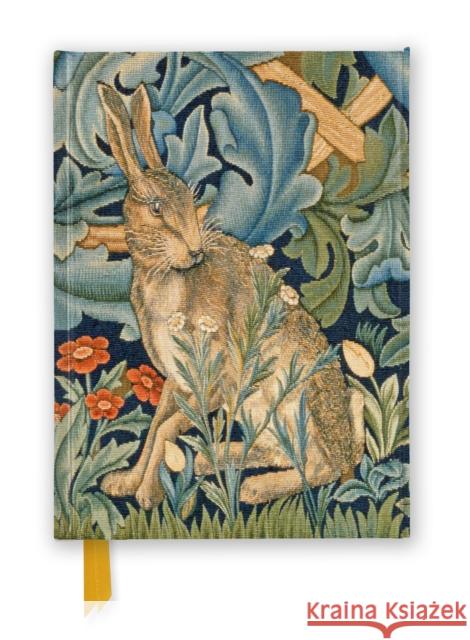 V&A: William Morris: Hare from The Forest Tapestry (Foiled Journal)  9781804173510 Flame Tree Publishing