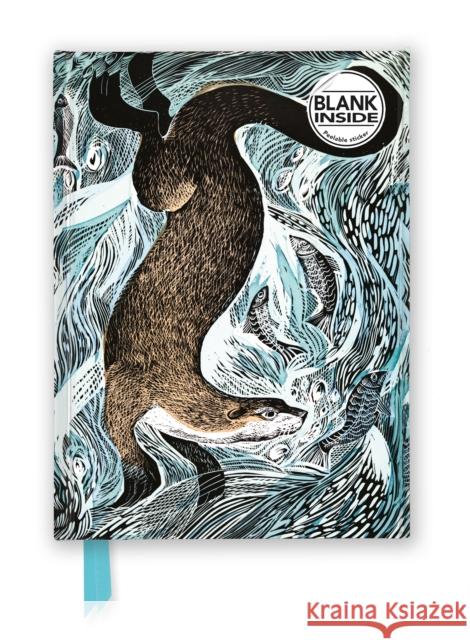 Angela Harding: Fishing Otter (Foiled Blank Journal) Flame Tree Studio 9781804175231 Flame Tree Publishing