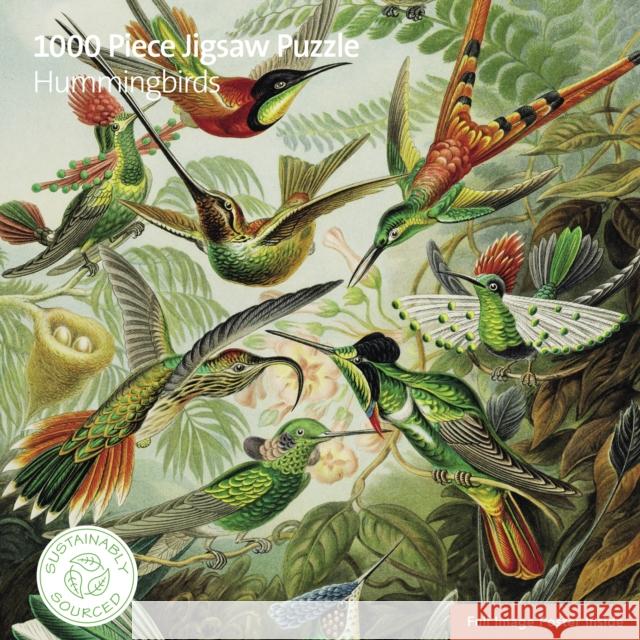 Adult Sustainable Jigsaw Puzzle V&A: Humming Birds  9781804176269 Flame Tree Publishing