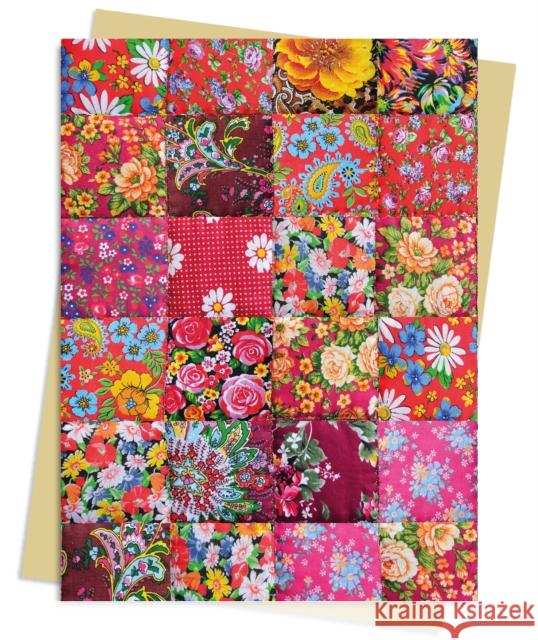 Floral Patchwork Quilt Greeting Card Pack: Pack of 6 Flame Tree Studio 9781804176290