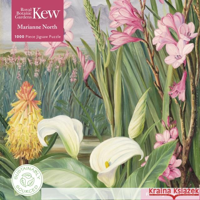 Adult Sustainable Jigsaw Puzzle Kew Gardens: Marianne North: Beauties of the Swamps at Tulbagh: 1000-Pieces. Ethical, Sustainable, Earth-Friendly Flame Tree Studio 9781804176771 Flame Tree Gift