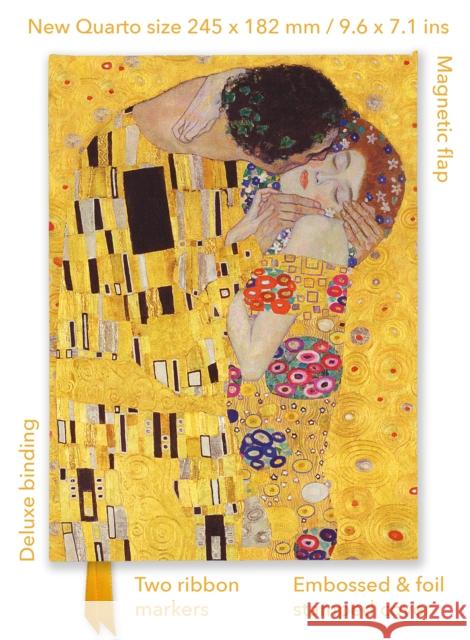 Gustav Klimt: The Kiss (Foiled Quarto Journal)  9781804177709 Flame Tree Publishing