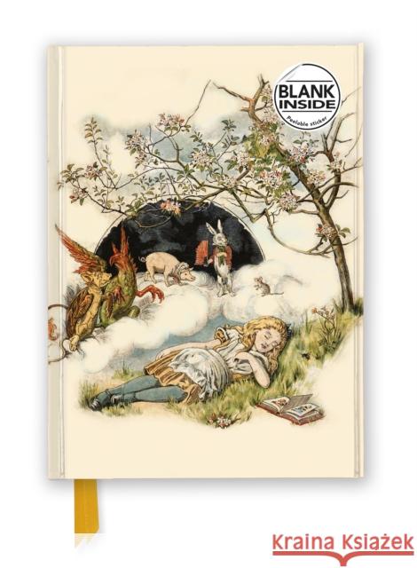 British Library: Alice Asleep, from Alice's Adventures in Wonderland (Foiled Blank Journal)  9781804178348 Flame Tree Publishing