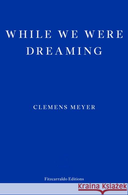 While We Were Dreaming Clemens Meyer 9781804270288 Fitzcarraldo Editions