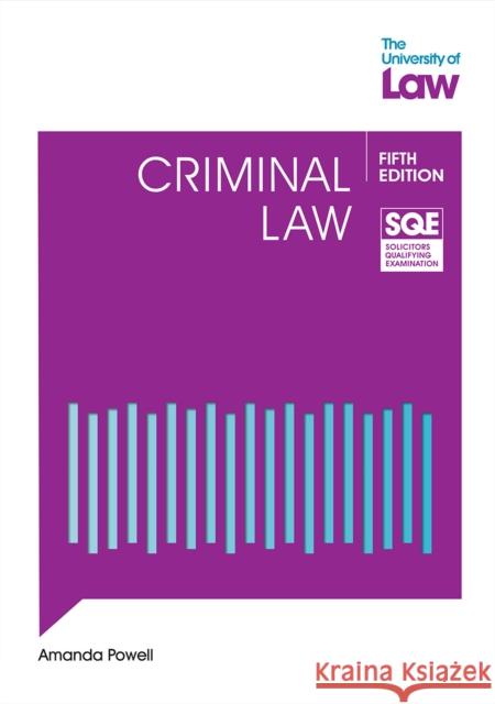 SQE Criminal Law 5e Amanda Powell 9781805022640