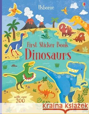 First Sticker Book Dinosaurs Hannah Watson Jordan Wray 9781805070085 Usborne Books