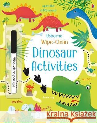 Wipe-Clean Dinosaur Activities Kirsteen Robson Dania Florino 9781805070177 Usborne Books