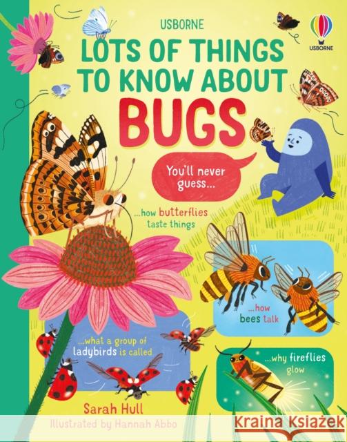 Lots of Things to Know About Bugs Sarah Hull 9781805074403 Usborne Publishing Ltd